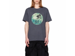 Rockinstone E.t. Bike And Moon Navy Heather T-shirt Size:m