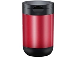 Copo de Cigarro Nova Line, Carro, Vermelho, Tampa Anti Odor, Portátil | S/MARCA