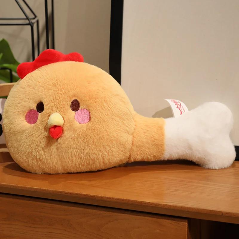 (amarelo, 60cm) Brinquedo de Pelúcia Macio e Realista Coxa de Frango em Formato Tesouro, Estilo Anime