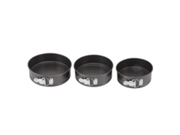 Conjunto De 3 Moldes De Pastel Desmontáveis Antiaderentes Para Cheesecake Pizza Pan 18/20/22 Cm
