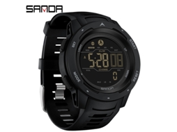 Relógio Esportivo Digital Masculino MDUG (preto) à prova d'água, com visor Led e multifuncional