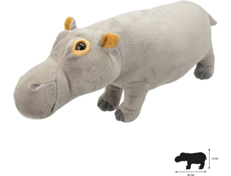 Peluche  Hipopotamo (29 x 8 x 13 cm - Poliéster)
