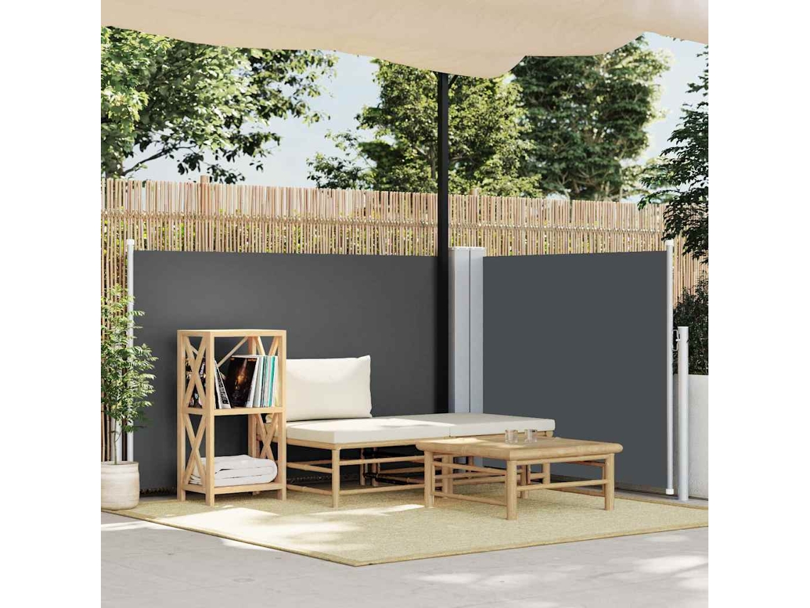 Vidaxl Toldo Lateral Retrátil 120x600 Cm Antracite
