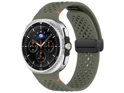 Bracelete Respirável para Samsung Galaxy Watch 8 / 8 Classic XIAOMOYU Silicone com Padrão Colmeia e Fivela Magnética