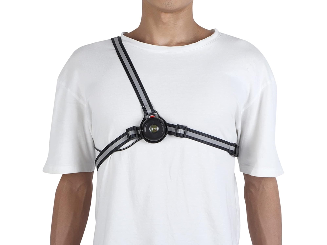 Equipamento De Corrida Refletivo + Luz Advertência Led Para Noturna