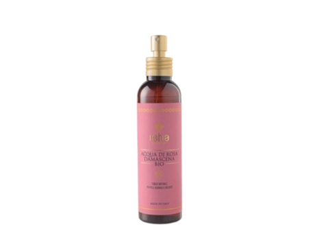 Água de rosas de Damasco orgânica 150ml Isha Cosmetics
