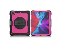 Capa giratória 360° para iPad Pro 12.9'' 2020/2018, roxa/rosa