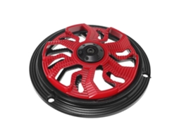 Protetor De Ventoinha Vermelho Para Motocicleta, Capa Decorativa Resistente Para Radiador E Sistema De Arrefecimento