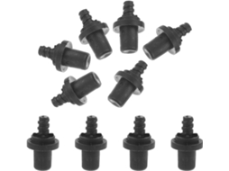 Adaptador de Cabo Escova, Plástico, 10 Peças, Rosca 16 Mm para Escovas Vaso Sanitário, Reposição CHABERLU