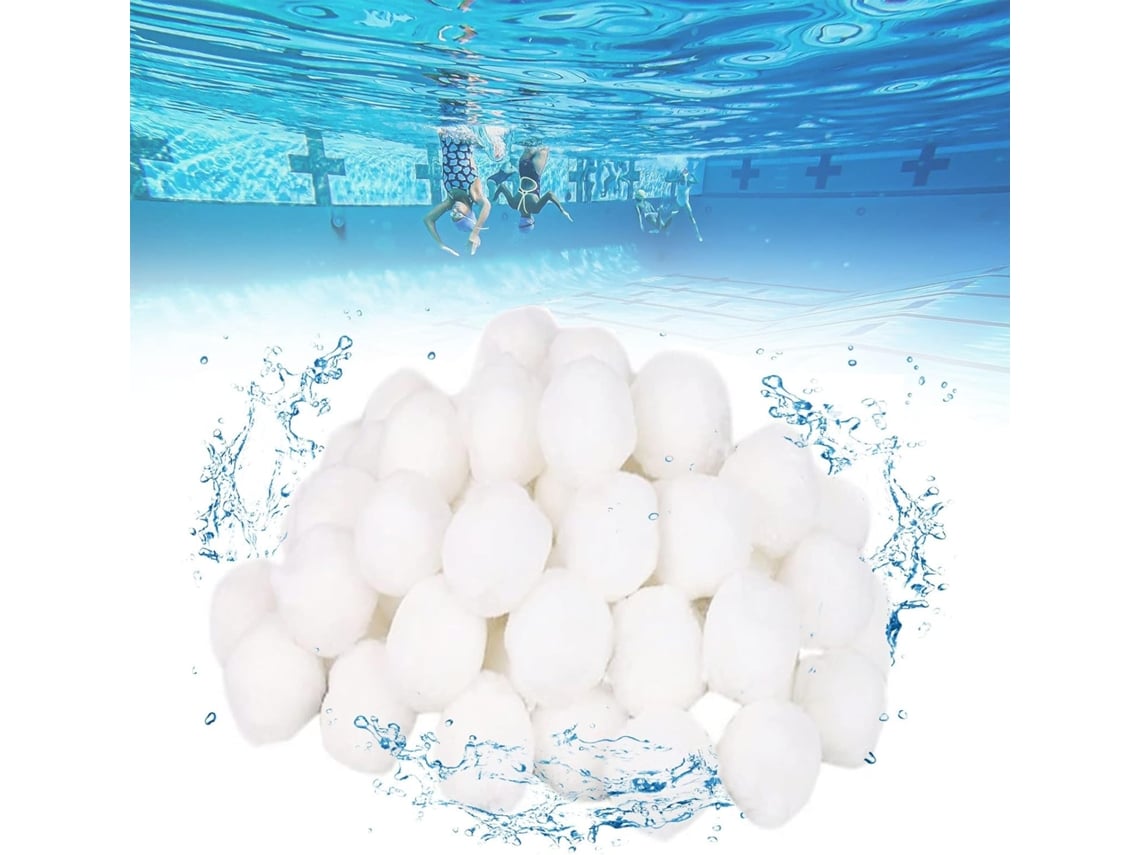 Bolas Filtrantes para Areia, 1400 G 50 Kg, para Piscina, Instalação Simples, Manutenção de Água Limpa AQUAFORGE