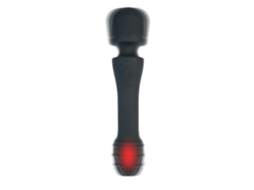 Vibrador De Varinha Poderoso Massageador Mágico À Prova Dágua Aquecível Sem Fio Forte Para Mulheres Preto Ushion