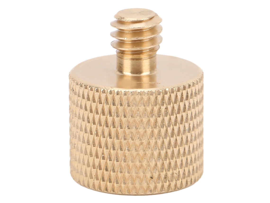 Adaptador De Parafuso De Latão 1/4" Macho Para 3/8" Fêmea Redutor De Rosca Para Tripé