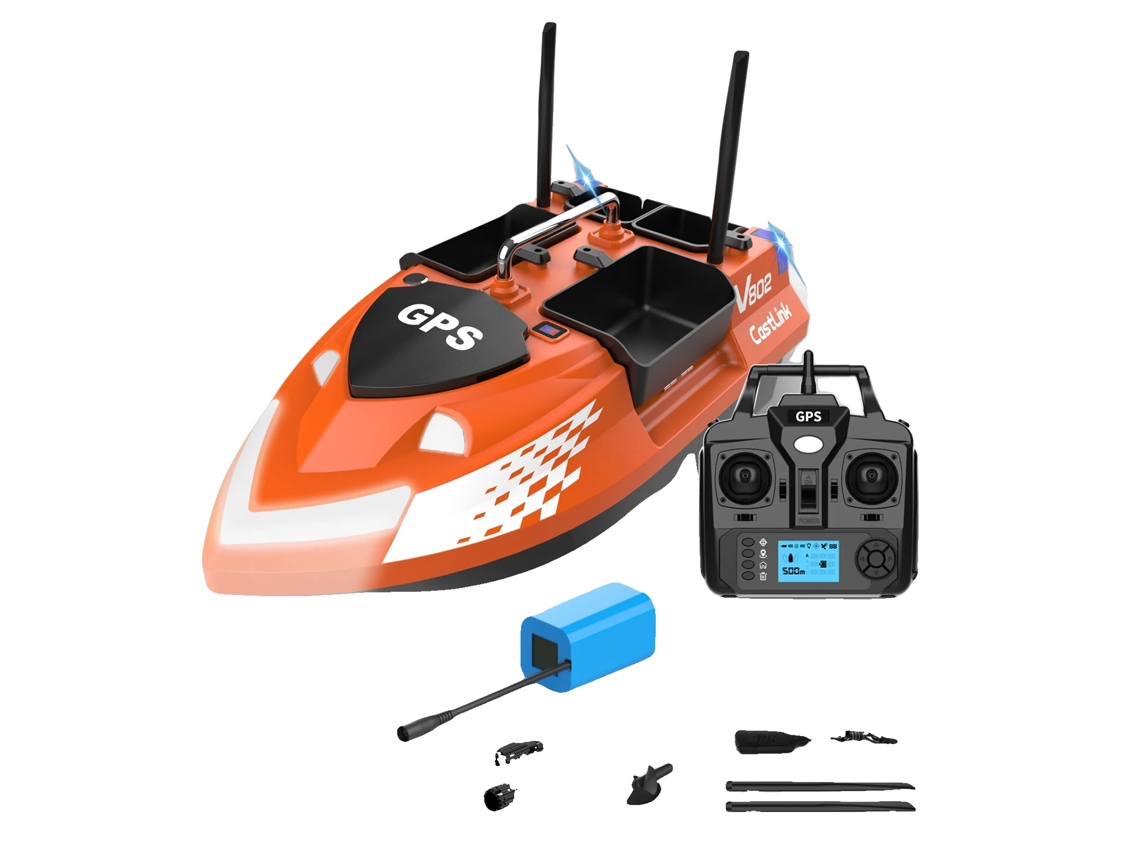 Barco De Isca, Navegaã§ã£o Gps, Controle Remoto, 12000 Mah Oem