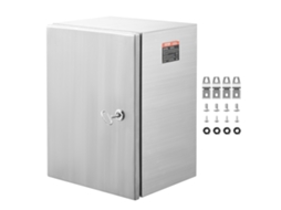 Caixa Elétrica de Aço VEVOR 20Inch X 16Inch X 8Inch Caixa de Gabinete Elétrico de Aço Inoxidável 304