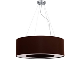 Candeeiro de Teto FABRILAMP Haiti (Cinzento - Metal, Textil - 80 cm)