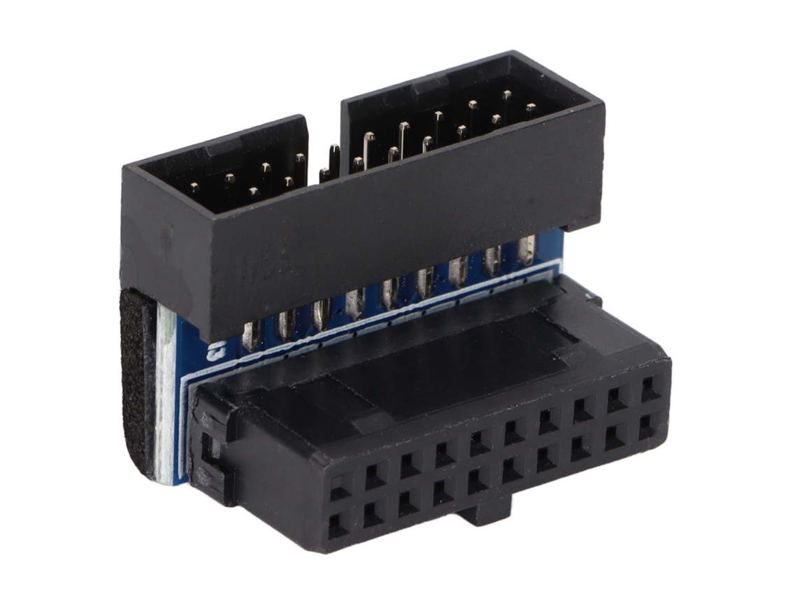 Adaptador Vertical Pin Usb3.0 19pin 20pin 90 Graus Acessórios De Computador De Placa Mãe