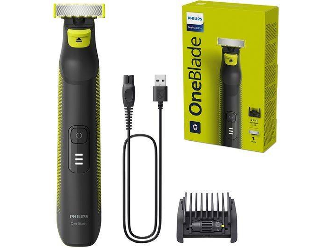 Máquina de Barbear Eléctrica PHILIPS OneBlade Pro QP6506/15 Wet&Dry Shaver (Autonomia: 90 min - Bateria)