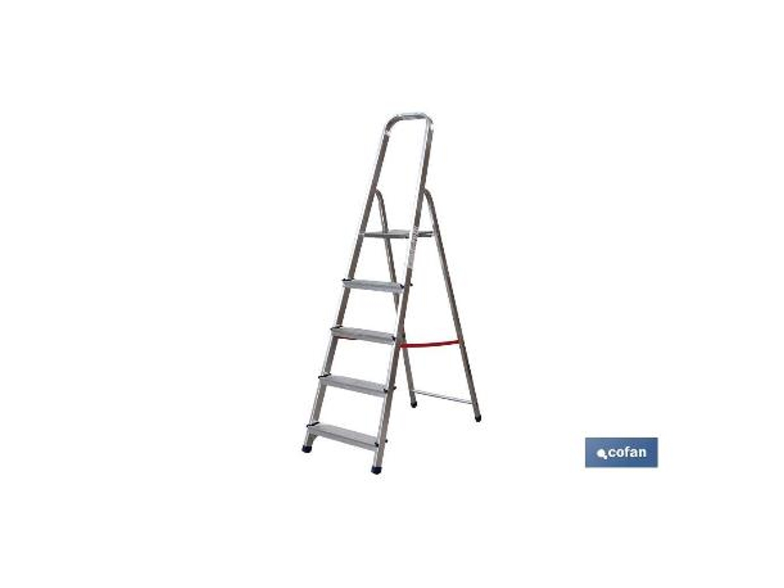 Escalera aluminio 2 peldaños y 0,41 mts alt. util