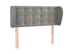 Headboard, Headboards Vidaxl Cinzeto Veludo (103 X 23 X 78/88 Cm)