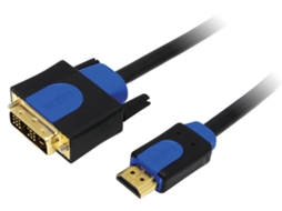 Cabo LOGILINK Hdmi de Alta Velocidade Hdmi Dvi-D 3 M