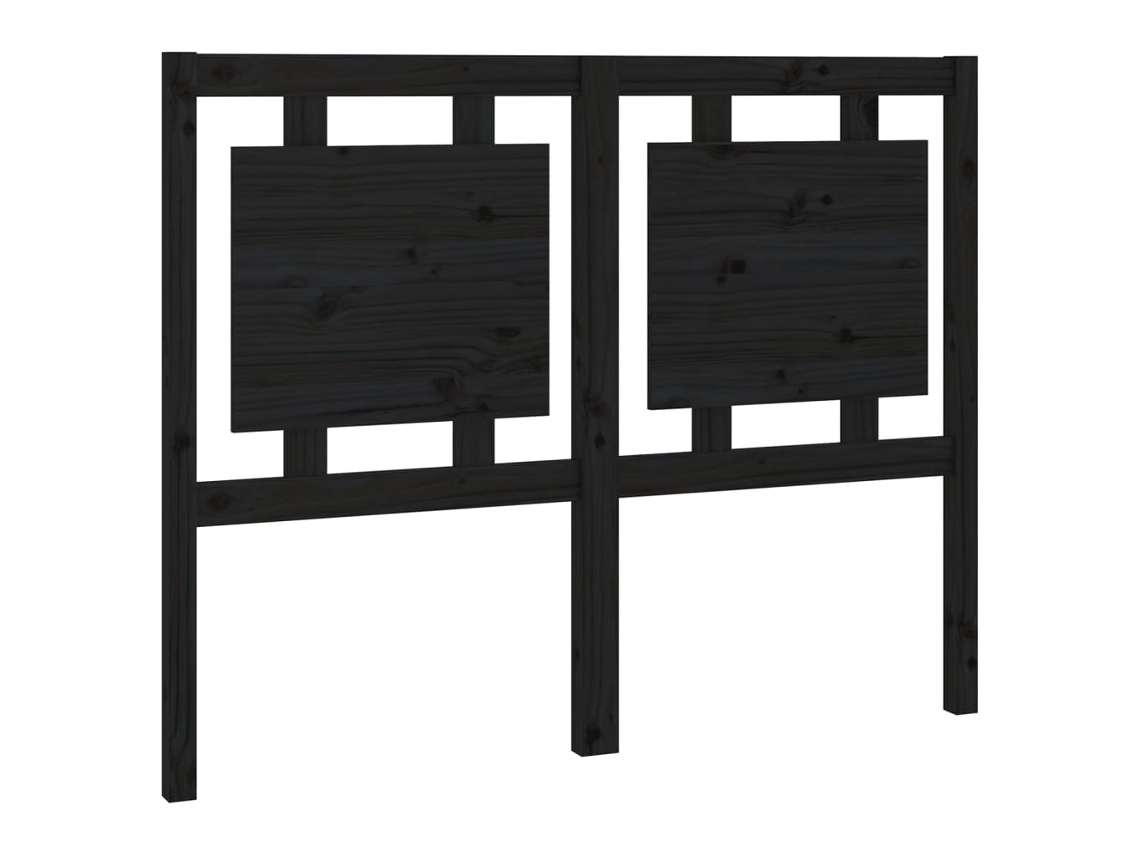 Cabeceira de Cama 125,5x4x100 Cm Pinho Maciço Marrom MAISON EXCLUSIVE