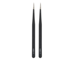 2pcs Pinças Esd-11 Anti-estática Aço Inox Retas Ferramentas