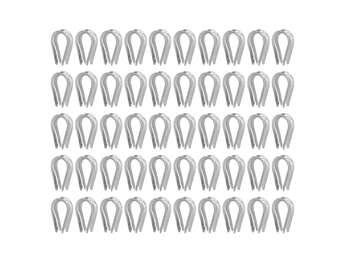 Olhal De Aço Inoxidável Para Cabo De Aço, 50 Unidades, Ferramentas De Rigging Para Indústria Naval (m10, 10 Mm)