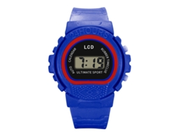 Relógio eletrônico infantil da moda, pulseira infantil, presente ideal, azul