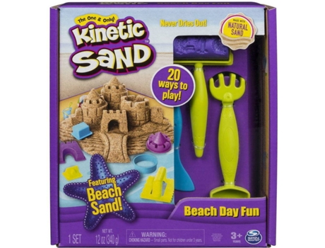 Kit Trabalhos na Areia  Kinetic Sand Dia Da Praia