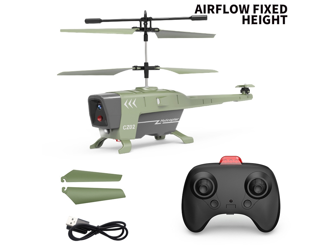 Helicóptero de Controle Remoto 3.5Ch Duração Da Bateria: 10 Min Verde