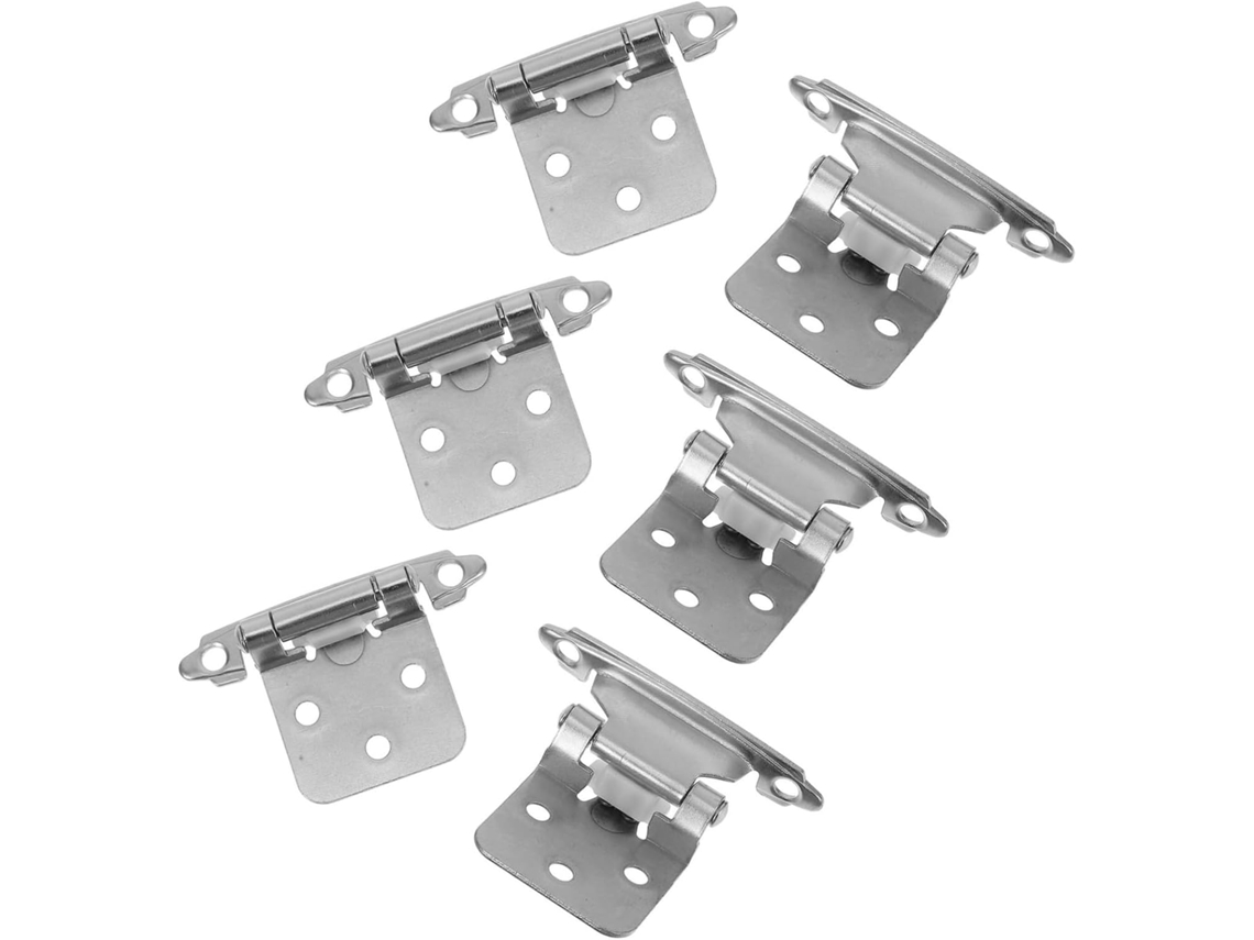 De Mola, 6 Peças, 1/2 Fechamento Automático, Em Aço, Para Armários.
