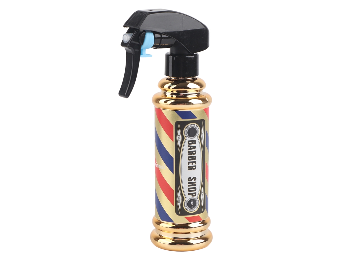 Garrafa De Spray De Cabeleireiro De 150ml Dourada Para Estilo Em Salões Com Bico Preciso E Projeção Contínua