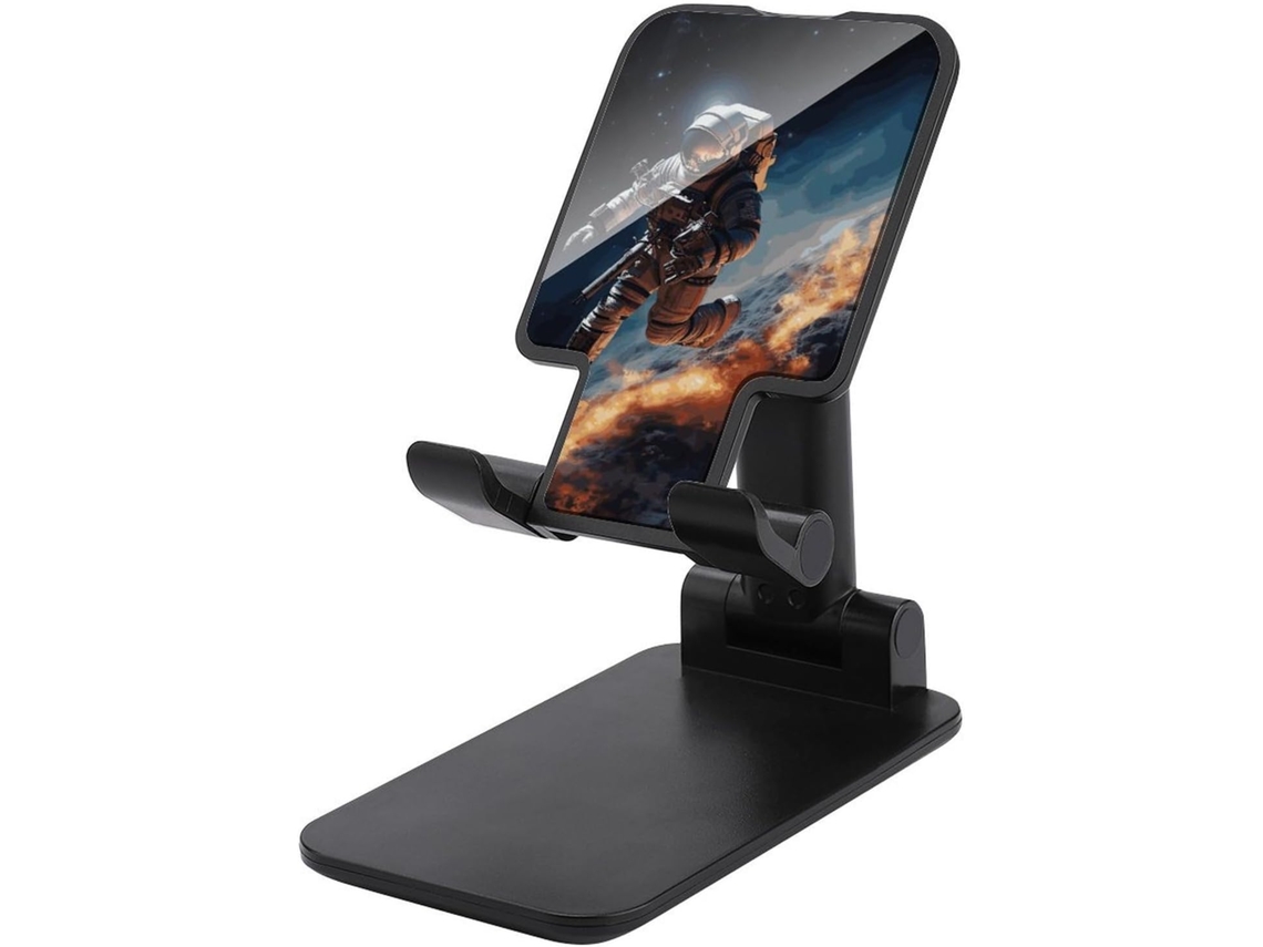 Suporte Dobrável Para Celular Em Formato De Astronauta Voando No Espaço Ajustável Mesa, Portátil E Com Base