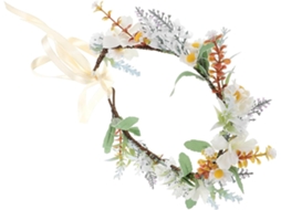 Tiara Floral Para Cabelo, Coroa De Flores Artificiais, Decoração De Cabeça Em Estilo Rústico
