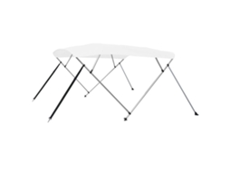 Vidaxl Toldo Em 4 Arcos Bimini 243x180x137 Cm Branco