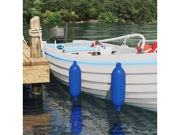 Vidaxl Bóias Para Barco 2 Unid. Ø 16 X 58 Cm Azul Pvc