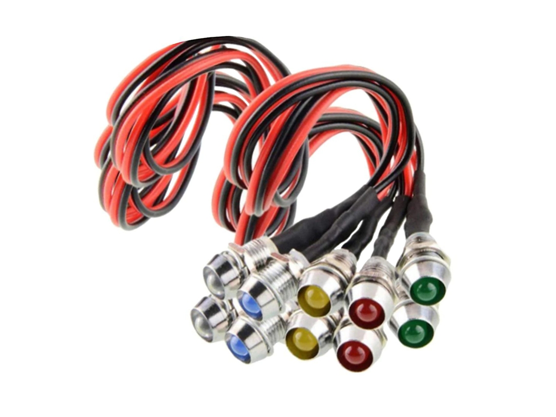 Luz Indicadora Resistente À Corrosão, 10 Lâmpadas Led, Lâmpada De Sinalização Para Carro, Caminhão, Barco, Super Brilhante, Longa Vida Útil De Até 30.