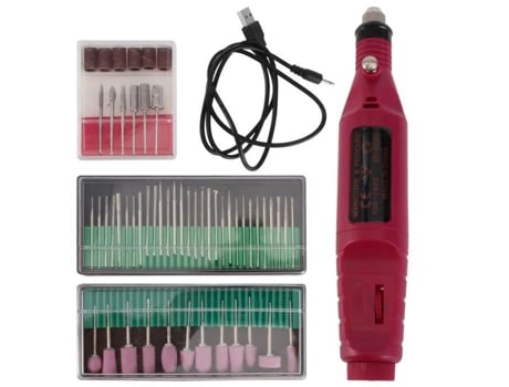 1 conjunto kit moedor de unhas elétrico portátil manicure pedicure moedor casa cuidados com as unhas loja ETEREAUTY