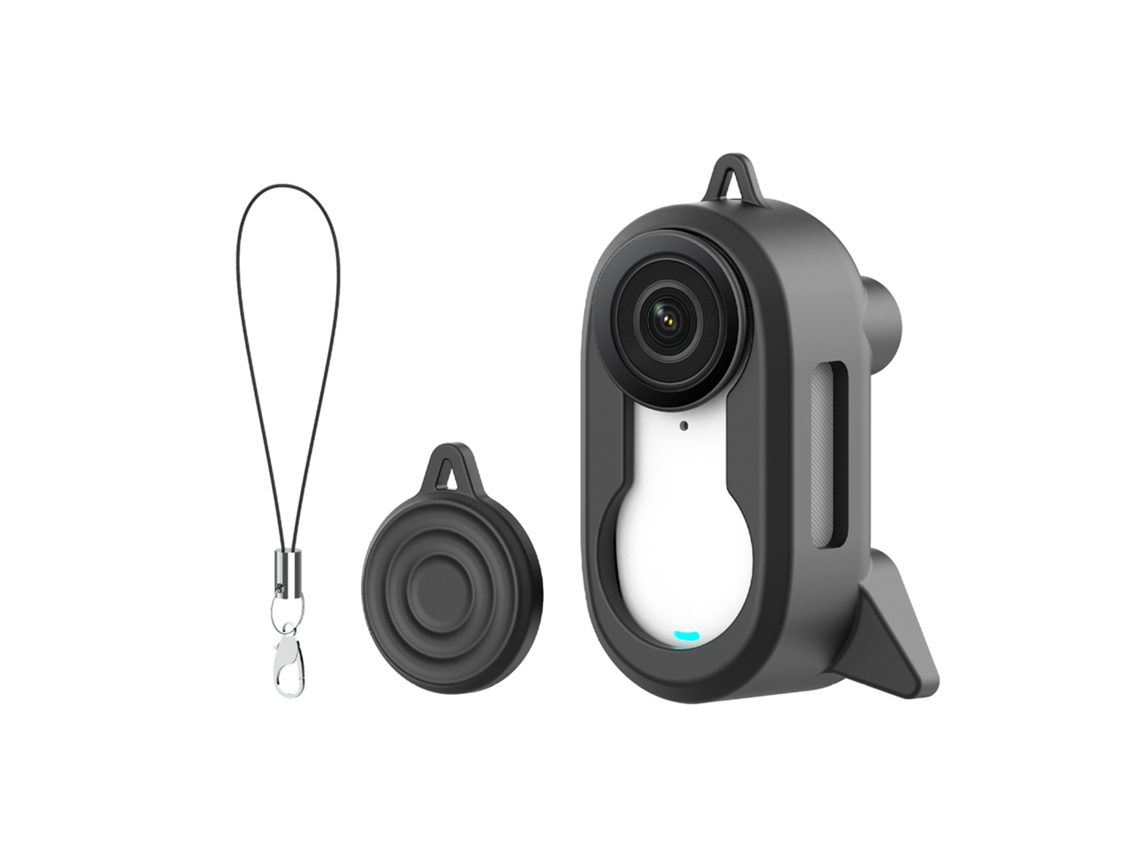 Capa De Silicone Multifuncional Para Lente Da Insta360 Go3s Preto Panoona