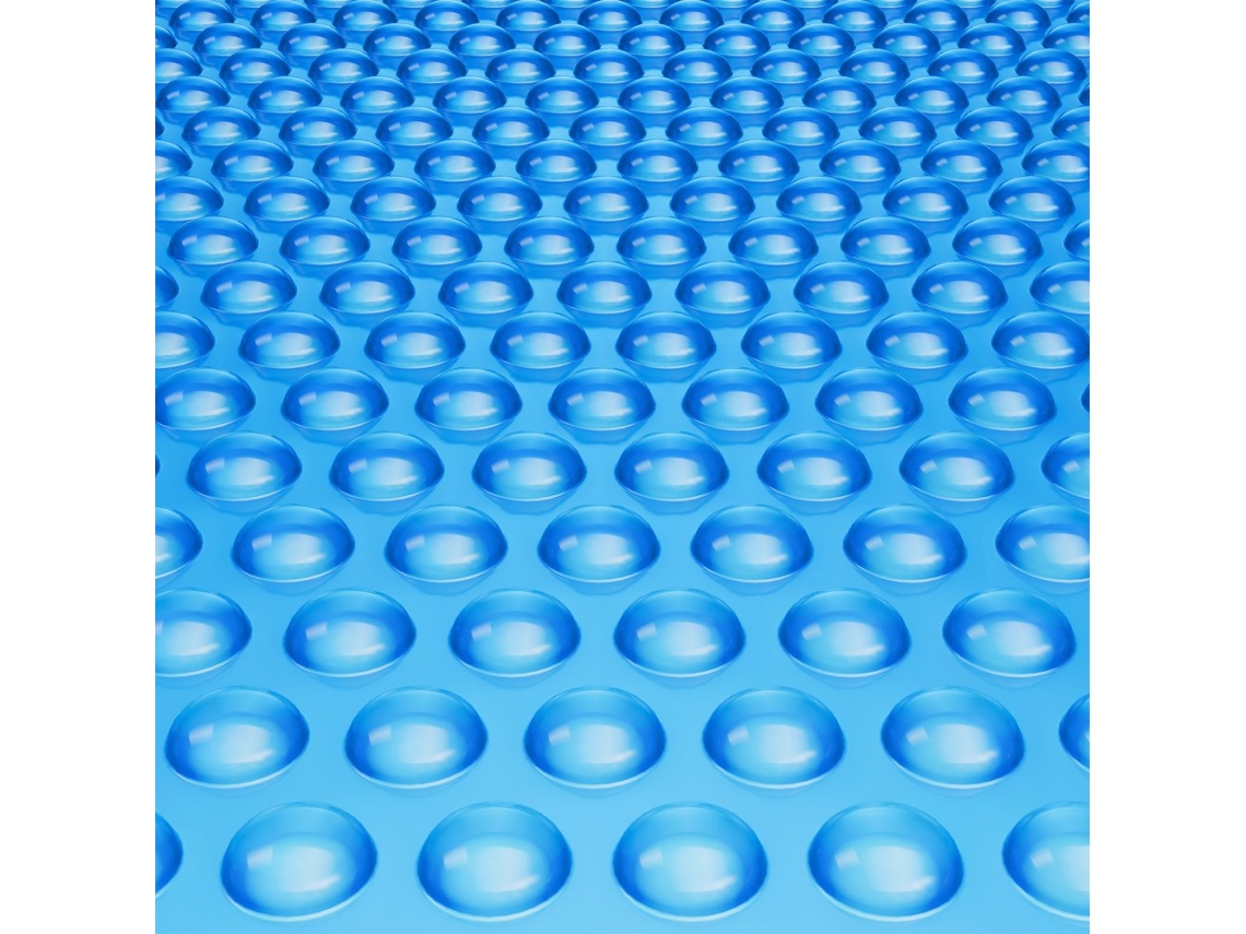 Cobertura Solar Para Piscina 10,97x5,49m Em Pe Azul, Térmica, Resistente Ao Sol, Reduz Evaporação E Custos Tekmaquinas
