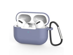 Capa Zruxe Para Apple Airpods Pro 3 Silicon Macio Azul Claro (breloc Carabina, Carregamento Sem Fios)