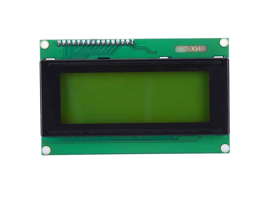 Placa Controladora Lcd com Interface Serial, Luz de Fundo Amarela, Visão Ampla para Módulo R3 Iic/i2c 2004