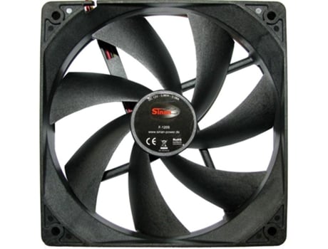 Inter-Tech F-120-S Caixa de Computador Ventoinha 12 Cm Preto