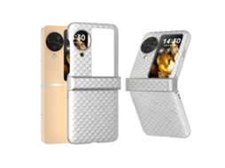 Capa De Celular 3 Em 1 Com Padrão De Ondas E Dobradiça Para Oppo Find N3 Flip