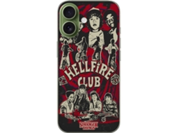 Capa Para Celular Compatível Com Apple Iphone 17 Com Colagem Do Hellfire Club, Personagens De Stranger Things E Motos.