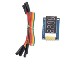 Laxiscreed Módulo De Tubo Digital De 4 Dígitos Com 74hc595 E Tensão Ajustável De 3.3v A 5v