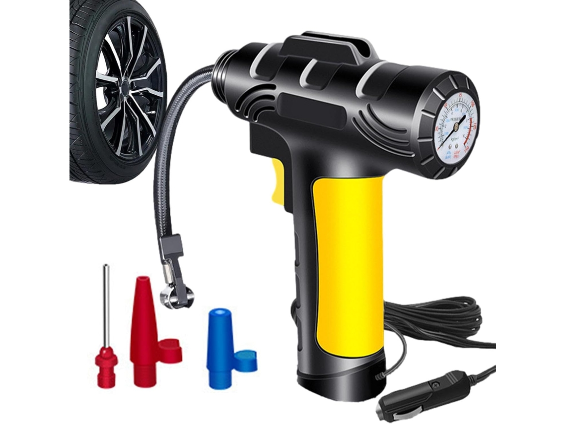 Compressor De Ar Portátil Para Motocicletas Com Visor.