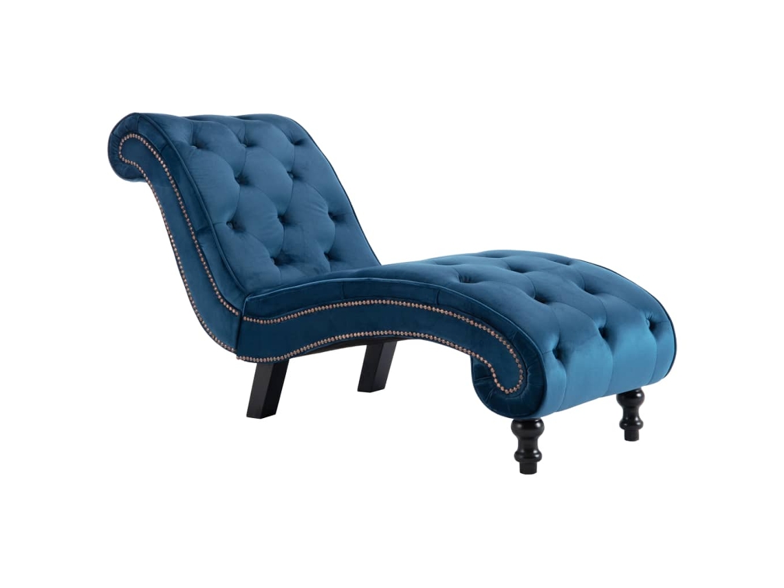 Chaise Lounge, Chaise Lounges Vidaxl Azul Tecido