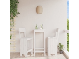 Vidaxl Cadeiras De Bar 2 Pcs 40x48,5x115,5 Cm Pinho Maciço Branco