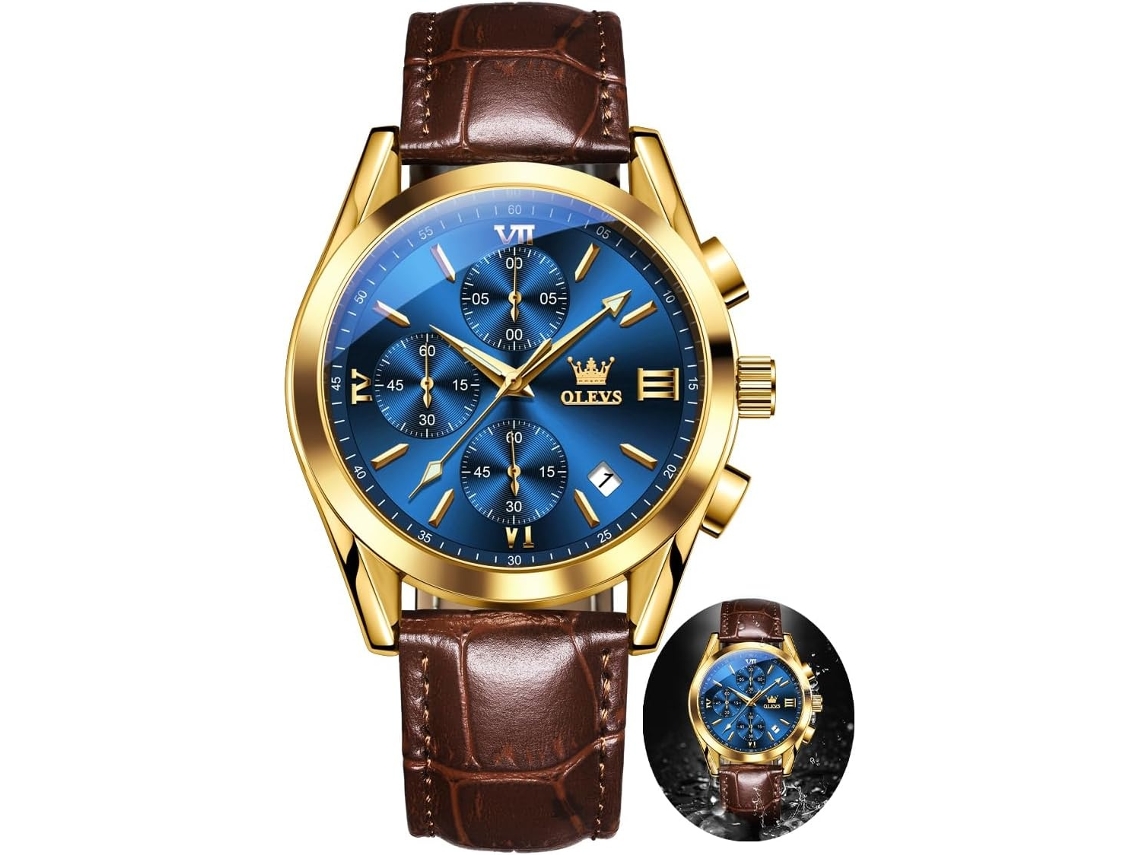 Lurelia Relógio Cronógrafo Masculino, Movimento De Quartzo, Data/calendário, Luminoso, 8,6 Polegadas, 220 Mm, 0,78 Polegadas, 1,6 Polegadas, 40 Mm